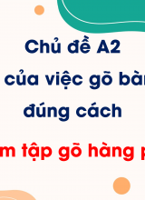 Chủ đề A2 - Bài 1 Em tập gõ hàng phím số